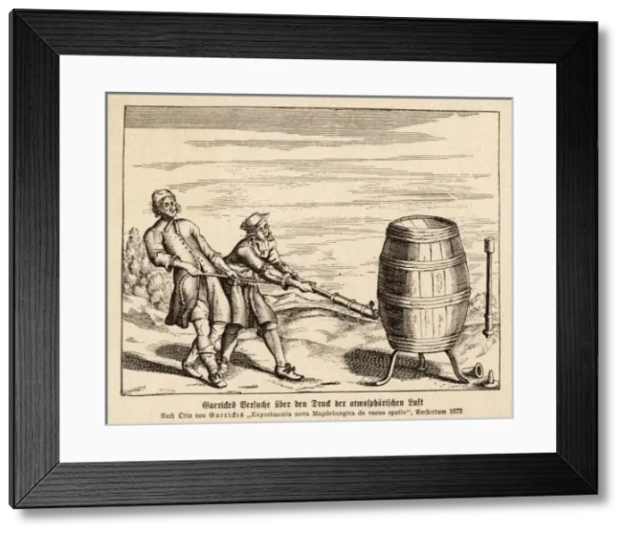 Framed Print : Science / Guericke Framed Print : Science / Guericke