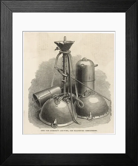 Framed Print : Science / Guericke Framed Print : Science / Guericke
