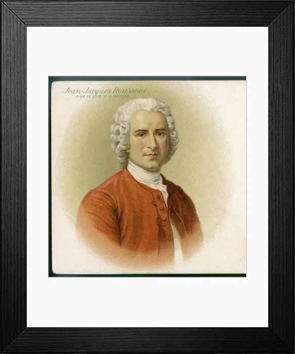 Framed Print : Jj Rousseau / Anon Postcd Framed Print : Jj Rousseau / Anon Postcd