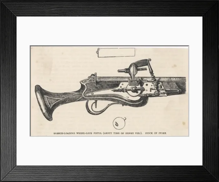 Framed Print : Pistols Breech-Loading Framed Print : Pistols Breech-Loading