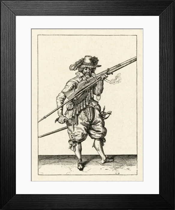 Framed Print : Musket & Arquebus 1608 Framed Print : Musket & Arquebus 1608