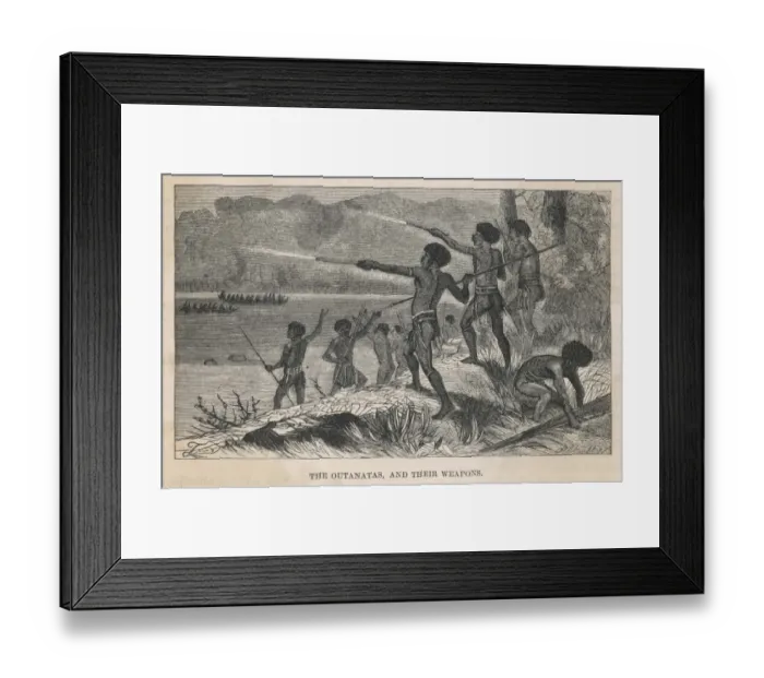Framed Print : Weapons  /  Primitive