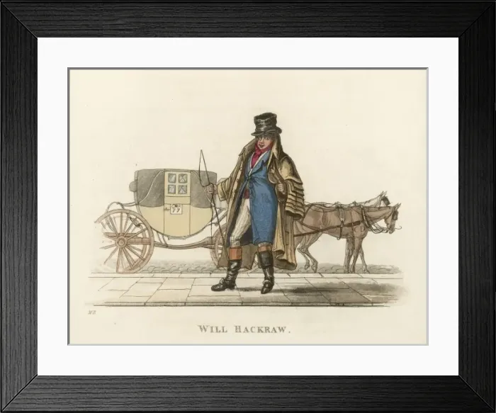 Framed Print : Horsecab in London Framed Print : Horsecab in London