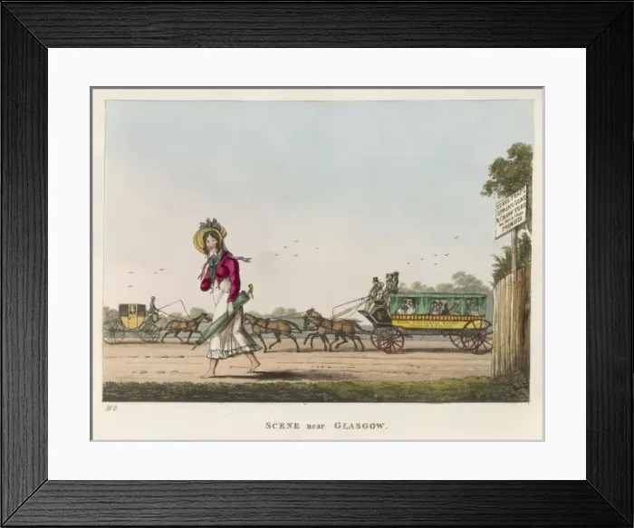 Framed Print : Horsebus / Glasgow-Paisley Framed Print : Horsebus / Glasgow-Paisley