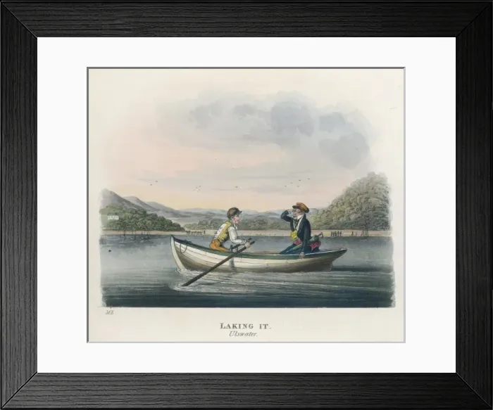Framed Print : Boating on Ullswater Framed Print : Boating on Ullswater