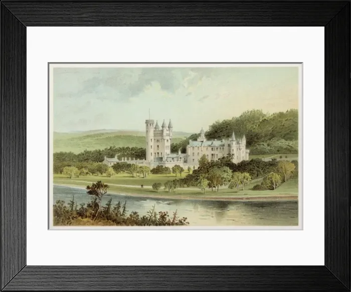 Framed Print : Balmoral Castle 1880 Framed Print : Balmoral Castle 1880