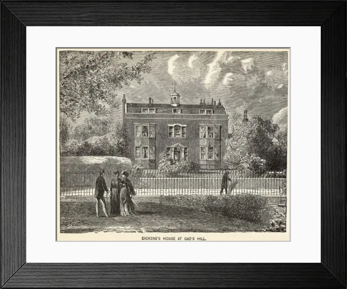 Framed Print : Dickens, Assoc. Place Framed Print : Dickens, Assoc. Place