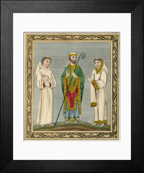 Framed Print : Ecclesiastic Monks Framed Print : Ecclesiastic Monks