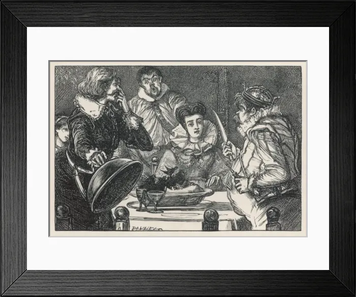 Framed Print : Song of Sixpence 1870 Framed Print : Song of Sixpence 1870