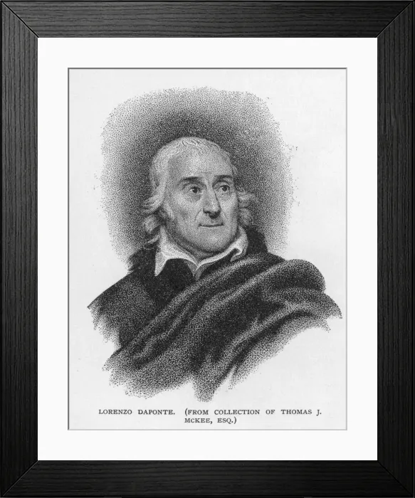 Framed Print : Lorenzo Da Ponte