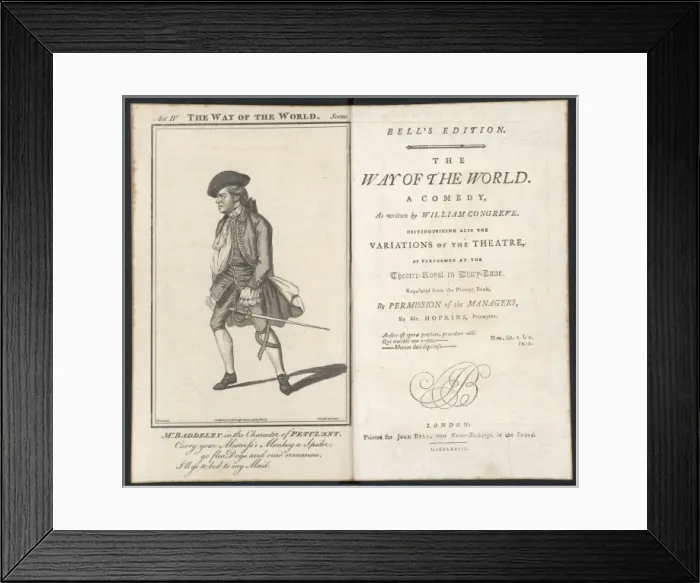 Framed Print : Theatre / Plays / Congreve Framed Print : Theatre / Plays / Congreve