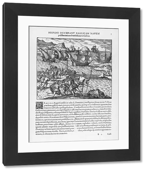 Fighting at Haiti 1550