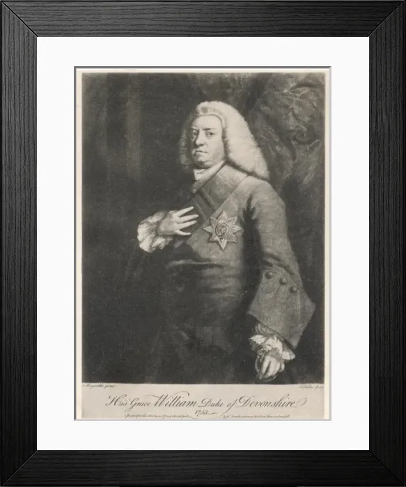 Framed Print : DEVONSHIRE (1720 - 1764) Framed Print : DEVONSHIRE (1720 - 1764)