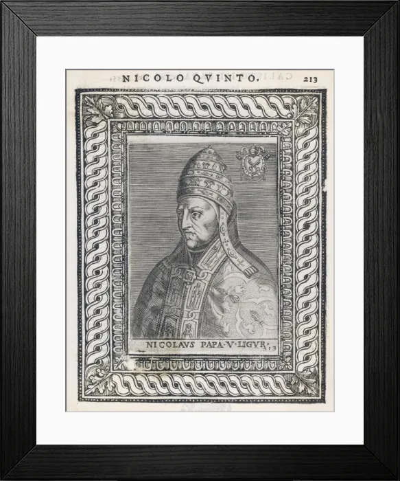 Framed Print : Nicholaus V, Pope (1397- Framed Print : Nicholaus V, Pope (1397-