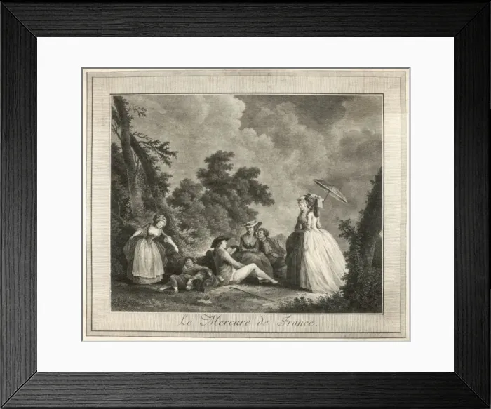 Framed Print : Beaumarchais / Lavreince Framed Print : Beaumarchais / Lavreince