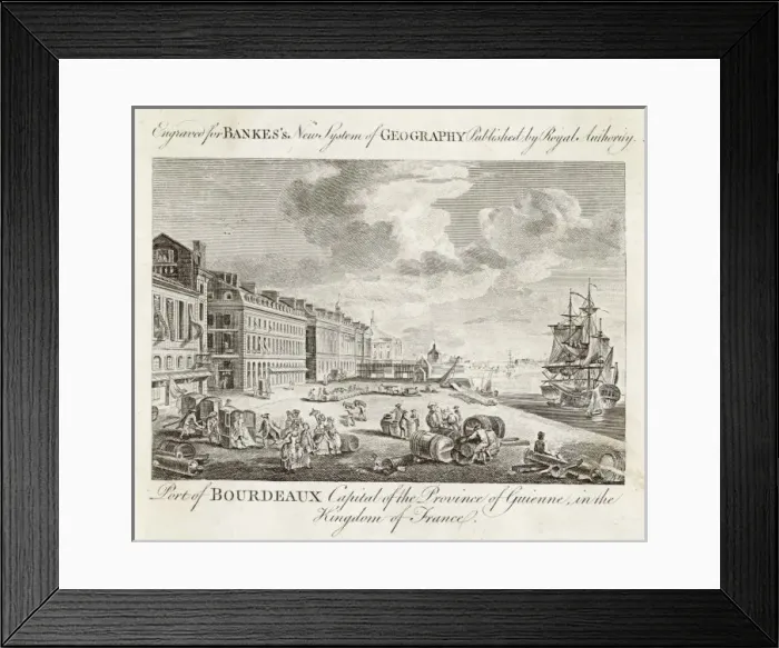 Framed Print : France / Bordeaux / Harbour Framed Print : France / Bordeaux / Harbour
