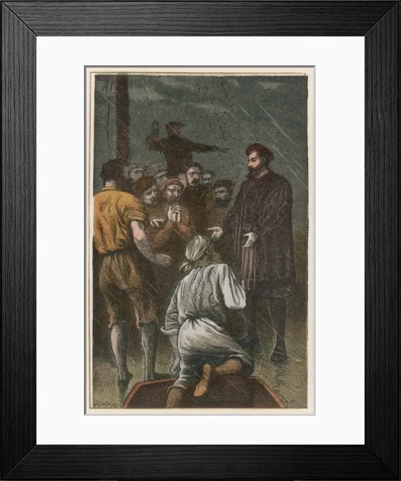 Framed Print : Vasco Da Gama and Crew Framed Print : Vasco Da Gama and Crew