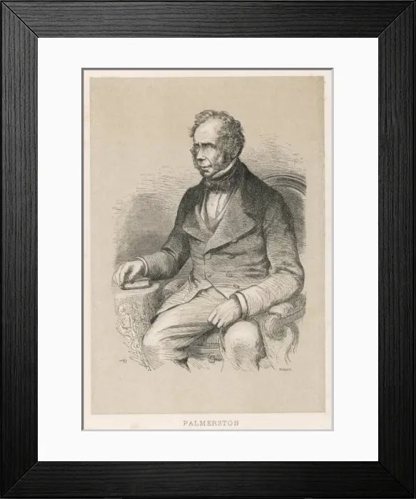 Framed Print : Palmerston / Marc 1860 Framed Print : Palmerston / Marc 1860