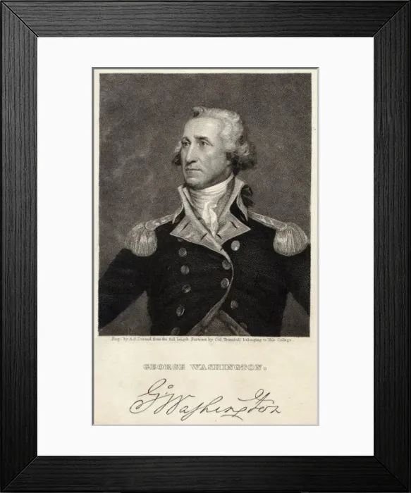 Framed Print : G Washington / Durrand Framed Print : G Washington / Durrand