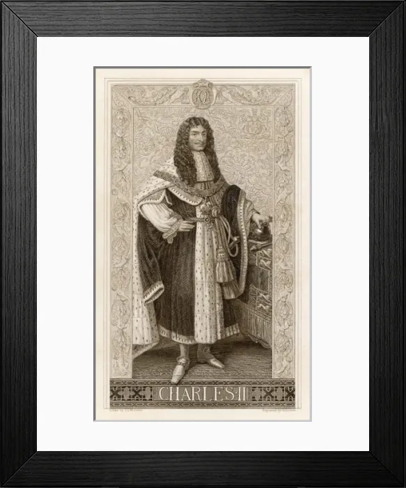 Framed Print : Charles Ii, British King Framed Print : Charles Ii, British King