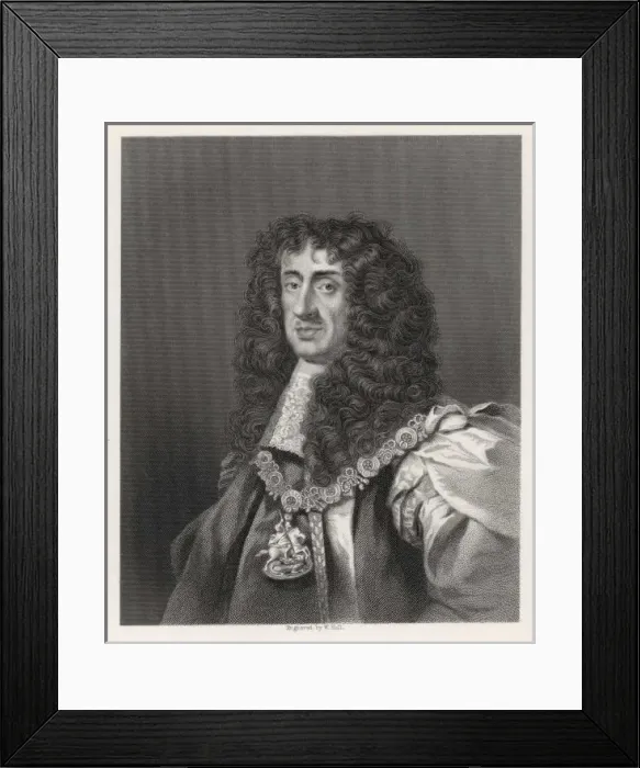 Framed Print : Charles Ii, British King Framed Print : Charles Ii, British King