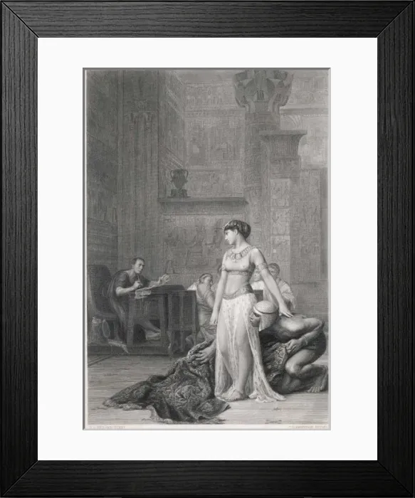 Framed Print : Caesar and Cleopatra in Shakespeares play Framed Print : Caesar and Cleopatra in Shakespeares play