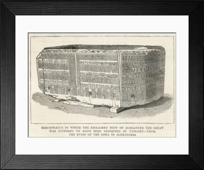 Framed Print : Sarcophagus  /  Alexander