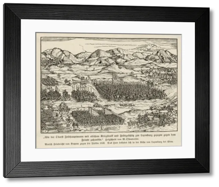Framed Print : Von Bayern against Turks Framed Print : Von Bayern against Turks