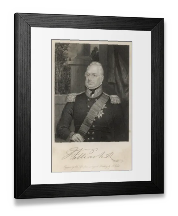 Framed Print : William Iv / Wivell / Holl Framed Print : William Iv / Wivell / Holl