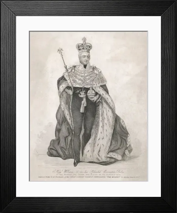 Framed Print : William Iv / Magnet 1837 Framed Print : William Iv / Magnet 1837
