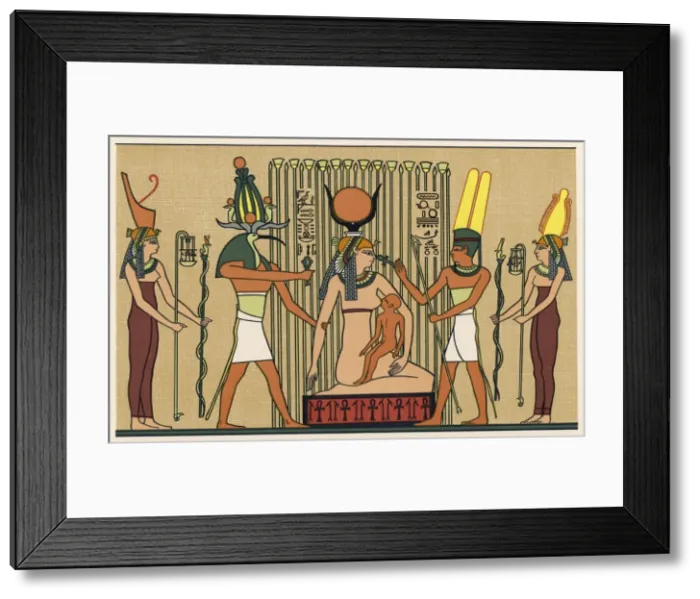 Framed Print : Isis Suckles Horus Framed Print : Isis Suckles Horus