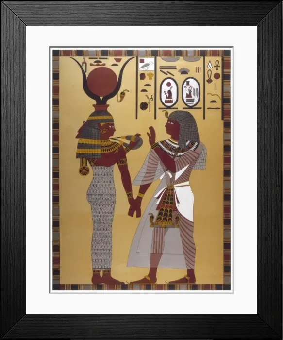Framed Print : Isis with (Prob) Seti Framed Print : Isis with (Prob) Seti