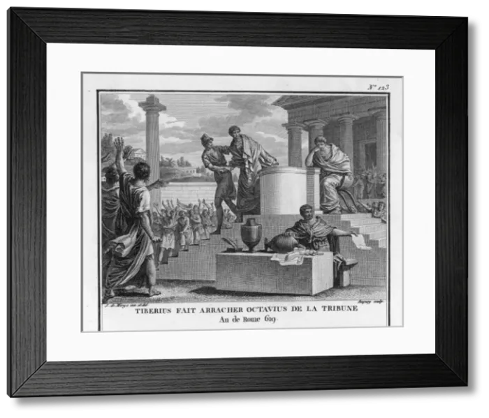 Framed Print : Tib. Gracchus Deposing Framed Print : Tib. Gracchus Deposing