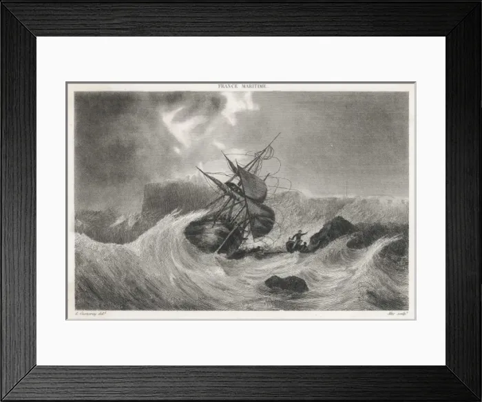 Framed Print : Shipwreck / Cherbourg Framed Print : Shipwreck / Cherbourg