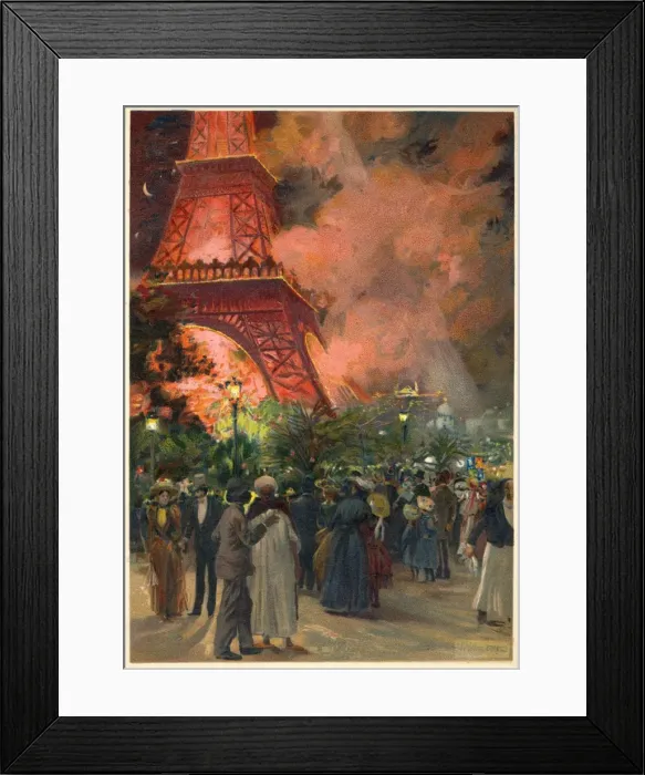 Framed Print : Paris / Eiffel Tower 1889 Framed Print : Paris / Eiffel Tower 1889