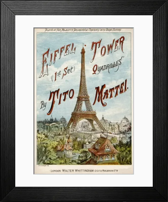Framed Print : Paris / Eiffel Tower 1889 Framed Print : Paris / Eiffel Tower 1889