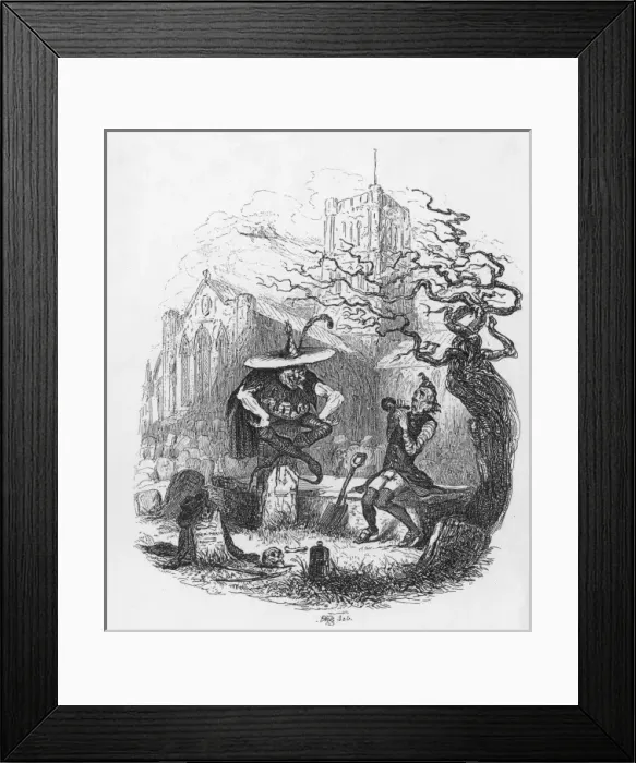 Framed Print : Demons in Churchyard Framed Print : Demons in Churchyard