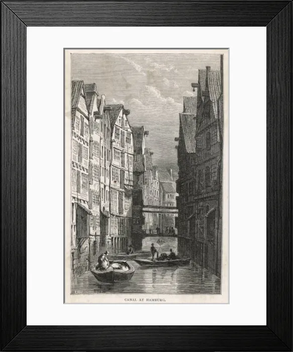 Framed Print : Germany / Hamburg Late 19C Framed Print : Germany / Hamburg Late 19C