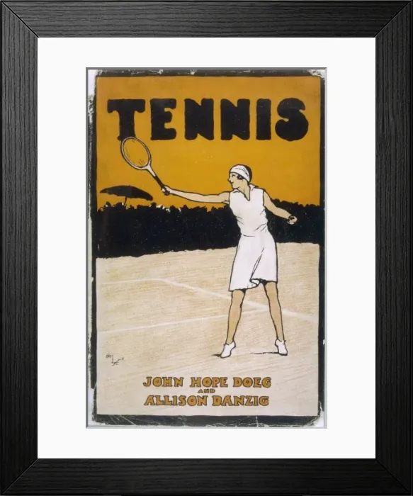 Framed Print : Tennis / Book Jacket Framed Print : Tennis / Book Jacket