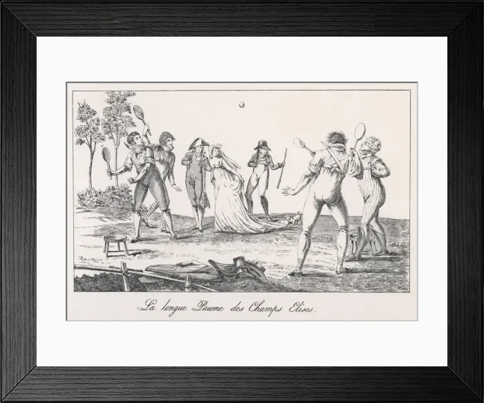 Framed Print : Early French Tennis Framed Print : Early French Tennis