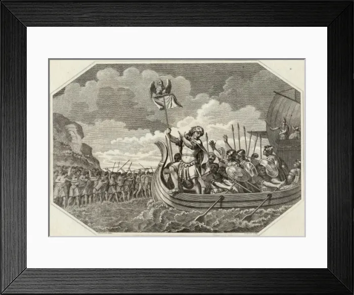 Framed Print : Caesar Invades England Framed Print : Caesar Invades England