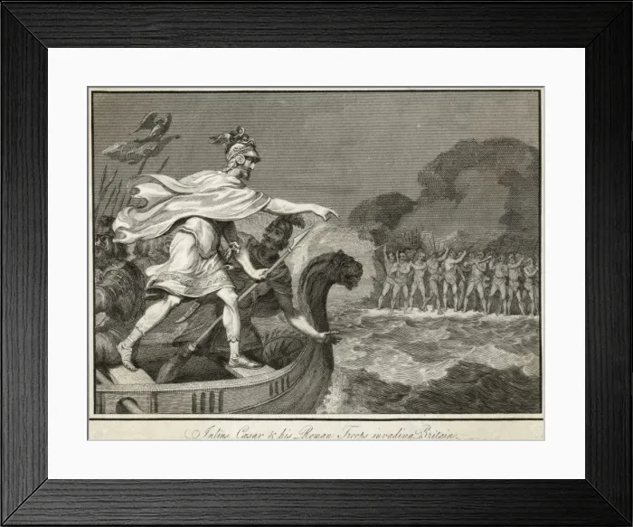 Framed Print : Caesar Invades England Framed Print : Caesar Invades England