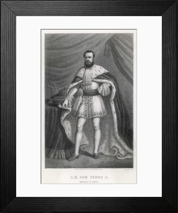Framed Print : Pedro Ii, Brazil Emperor Framed Print : Pedro Ii, Brazil Emperor