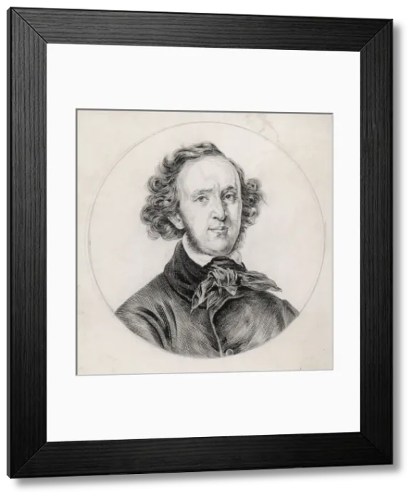 Framed Print : Felix Mendelssohn / Ink Framed Print : Felix Mendelssohn / Ink
