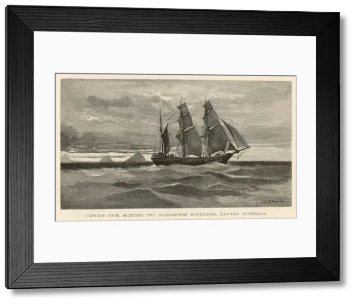 Framed Print : Endeavour Off Oz Coast Framed Print : Endeavour Off Oz Coast