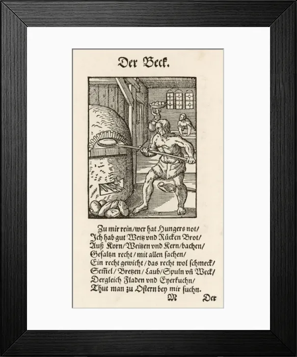 Framed Print : 16C Baker & Furnace Framed Print : 16C Baker & Furnace