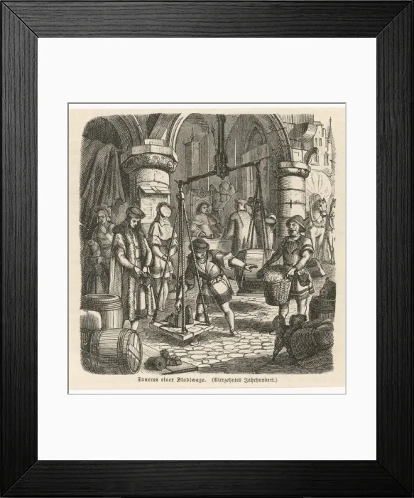 Framed Print : Weighing Produce Framed Print : Weighing Produce