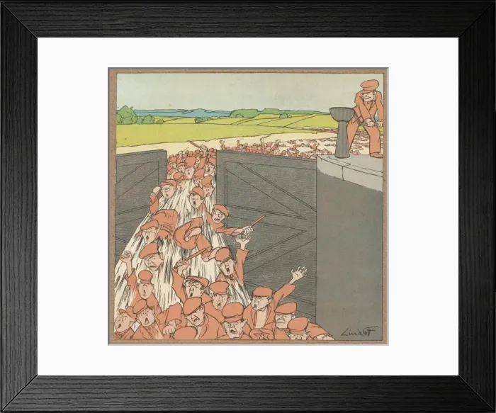 Framed Print : Red Flood Let Loose 1931 Framed Print : Red Flood Let Loose 1931