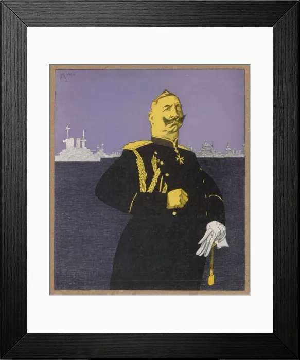 Framed Print : Wilhelm II Caricature Framed Print : Wilhelm II Caricature
