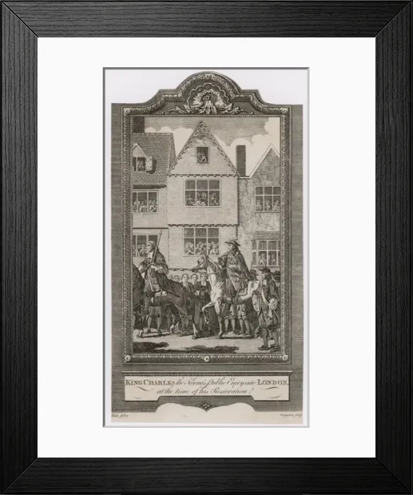 Framed Print : Charles II Restored Framed Print : Charles II Restored